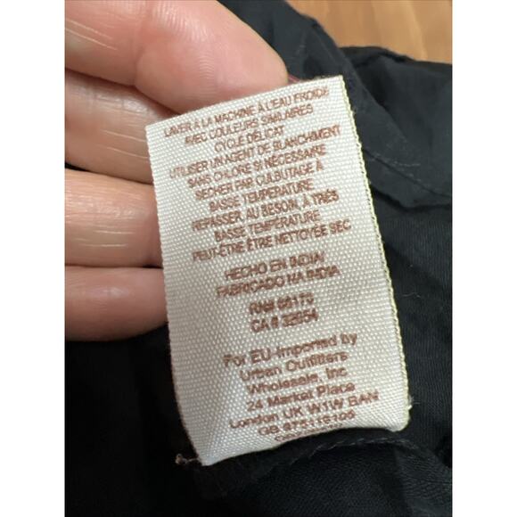 Free People Womens Pavlo Dress Embroidered Black Babydoll Boho Size S Petite - Picture 13 of 13